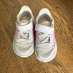 Adidas kids Pink and White Sneakers
